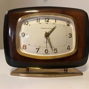 Vintage mid-century alarm clock.